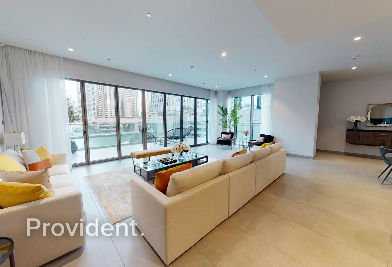 Elegantly Furnished Living in Dubai View