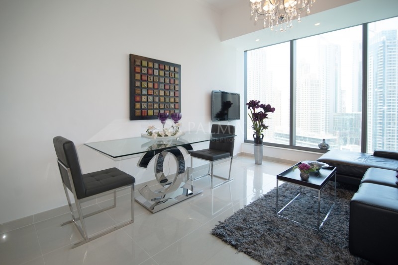 Silverene Tower | Dubai Marina Living room View