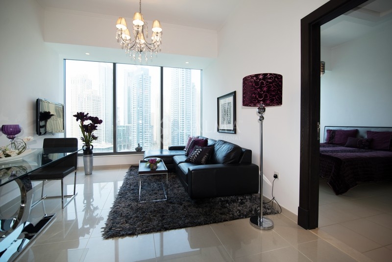 Silverene Tower | Dubai Marina Living room